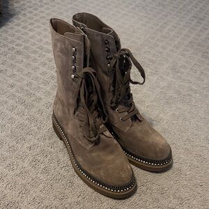 Stylish Brown Lace-Up Women's Boots
